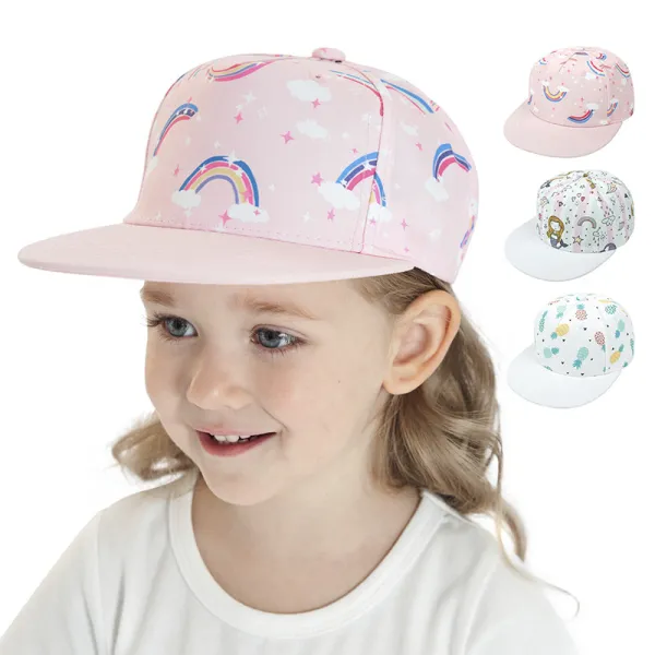 Kids Cartoon Patter Anti-UV Peaked Ourdoor Baseball Cap