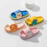 Toddlers Kids Cartoon Lion Bear Crocodile Flat Beach Summer Slippers