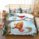 Kids Quilt Cover Cartoon Bear Tigger Themes Bedding Set