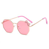 Kids Fashion Irregular Lens Anti-UV Gradient Protection Sunglasses