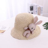 Kids Baby Anti-UV Cute Rabbit Outdoor Beach Bucket Hat
