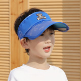 Kids Anti-UV Cartoon Empty Top Peaked Cap Outdoor Hat