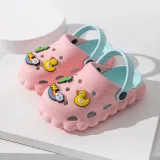 Toddlers Kids Dinosaur Yellow Duck Flat Beach Summer Slippers