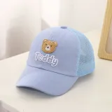 Kids Anti-UV Breathable Peaked Teddy Bear Outdoor Baseball Cap