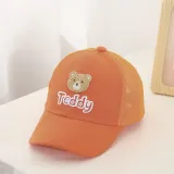 Kids Anti-UV Breathable Peaked Teddy Bear Outdoor Baseball Cap