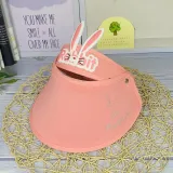 Kids Anti-UV Cartoon Rabbit Adjustable Empty Top Sunhat