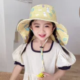 Kids Anti-UV Cartoon Shark Wide Brim Breathable Outdoor Beach Sunhat