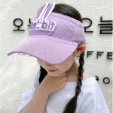 Kids Anti-UV Cartoon Rabbit Peaked Empty Top Outdoor Baseball Cap