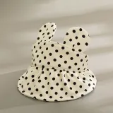 Kids Baby Anti-UV Cartoon Rabbit Polka Dots Peaked Empty Top Outdoor Baseball Cap