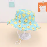 Kids Baby Anti-UV Cute Cartoon Pattern Outdoor Bucket Fisherman Cap