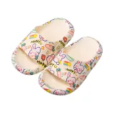 Toddlers Kids Printing Rabbit Bear Flat Beach Summer Slippers