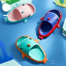 Toddlers Kids 3D Cartoon Shark Flat Beach Summer Slippers
