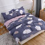 4PCS Cover Set Comfortable Ginkgo Leaf Printed Bedding For Home
