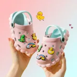 Toddlers Kids Dinosaur Yellow Duck Flat Beach Summer Slippers