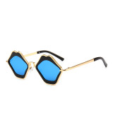 Kids Cartoon Lip Shape Anti-UV Gradient Protection Irregular Sunglasses