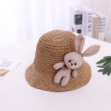 Kids Baby Anti-UV Cute Rabbit Outdoor Beach Bucket Hat