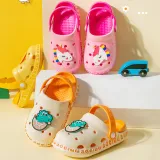 Toddlers Kids Dinosaur Bear Unicorn Flat Beach Summer Slippers