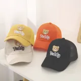 Kids Anti-UV Breathable Peaked Teddy Bear Outdoor Baseball Cap
