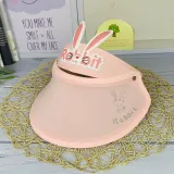 Kids Anti-UV Cartoon Rabbit Adjustable Empty Top Sunhat