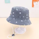 Kids Baby Anti-UV Cute Cartoon Pattern Outdoor Bucket Fisherman Cap