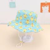 Kids Baby Anti-UV Cute Cartoon Pattern Outdoor Bucket Fisherman Cap