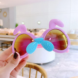 Kids Cartoon Rabbit Shape Anti-UV Gradient Protection Sunglasses