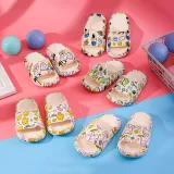 Toddlers Kids Printing Rabbit Bear Flat Beach Summer Slippers