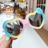 Kids Fashion Colorful Heart Shape Anti-UV Protection Sunglasses