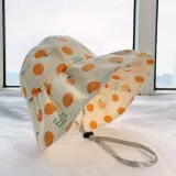 Kids Anti-UV Cartoon Polka Dots Outdoor Beach Sunhat