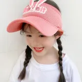 Kids Anti-UV Cartoon Rabbit Peaked Empty Top Outdoor Baseball Cap