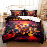 Kids Cartoon Pattern Printed Bedding Quilt Cover With Pillowcases