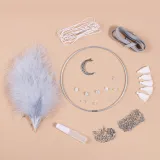 Moonlight Dream Catcher Feather Pendant Handmade Material Package