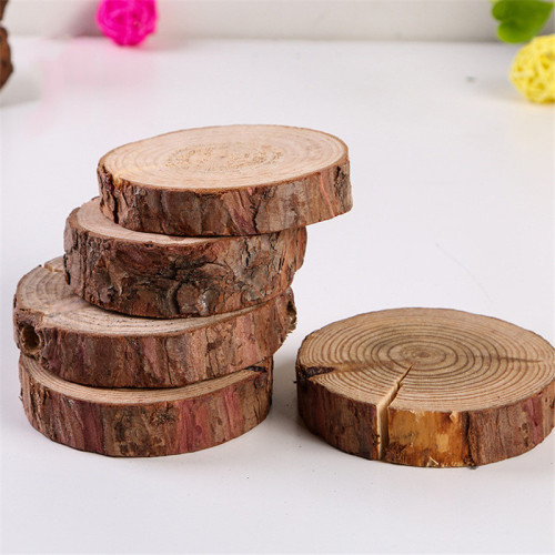 Round Wood Chip Kindergarten Diy Handmade Annual Ring Log Ornaments