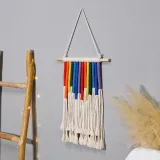 Christmas Christmas Decoration Tapestry Creative Hand Knitted Rainbow Pendant
