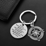 Keychain Compass For Best Friends Inspirational Gifts