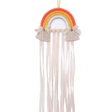 Woven Rainbow Kids Hairpin Hair Accessories Storage With Tiara Organizer