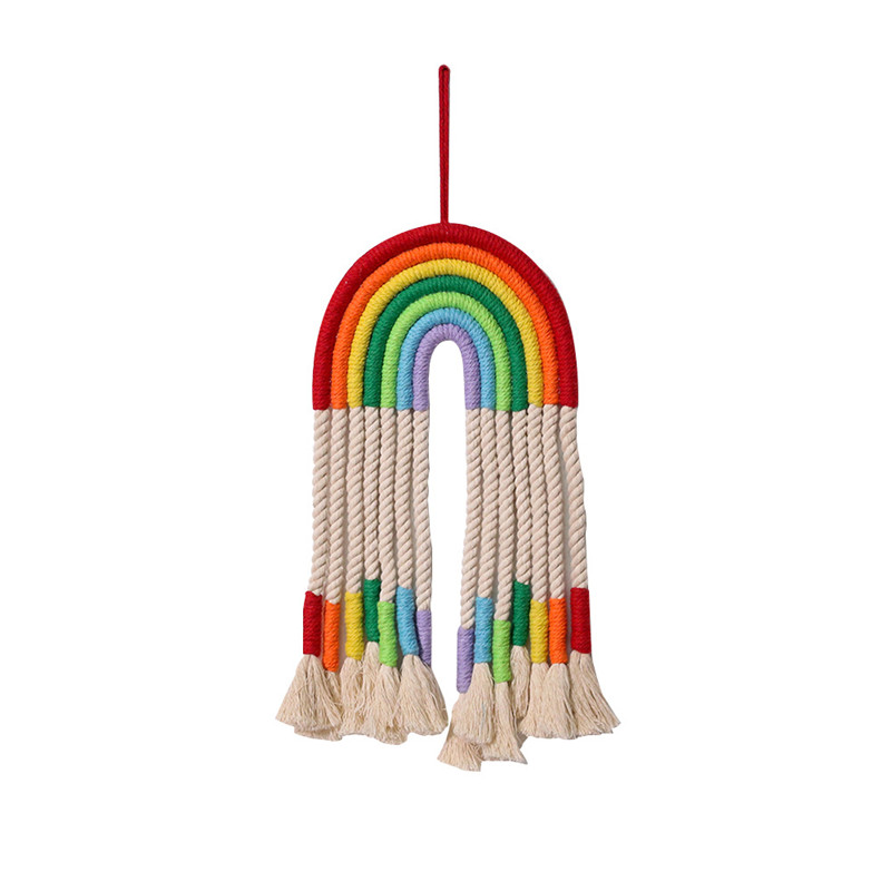 Christmas Christmas Decoration Tapestry Creative Hand Knitted Rainbow Pendant