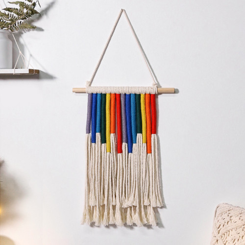 Christmas Christmas Decoration Tapestry Creative Hand Knitted Rainbow Pendant