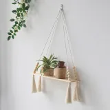 Hand-Woven Storage Tapestry Wall Decoration Flower Basket Bracket Homestay Decoration