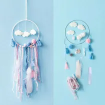 Cloud Dream Catcher Feather Pendant Handmade Material Package