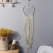 Hand-Woven Tapestry Heart-Shaped Tassel Home Decoration Creative Pendant