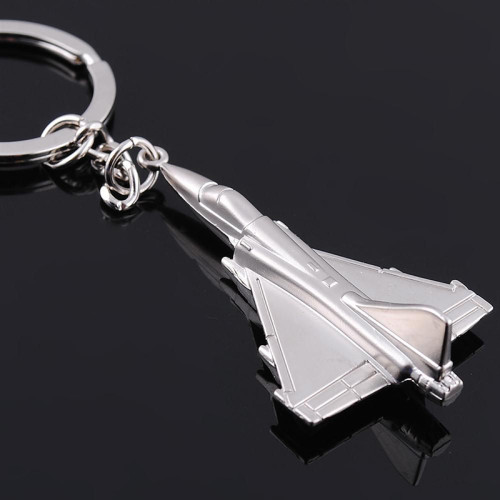 3D Airplane Model Keychain Key Ring Creative Aircraft Keyfob Gifts