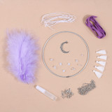 Moonlight Dream Catcher Feather Pendant Handmade Material Package