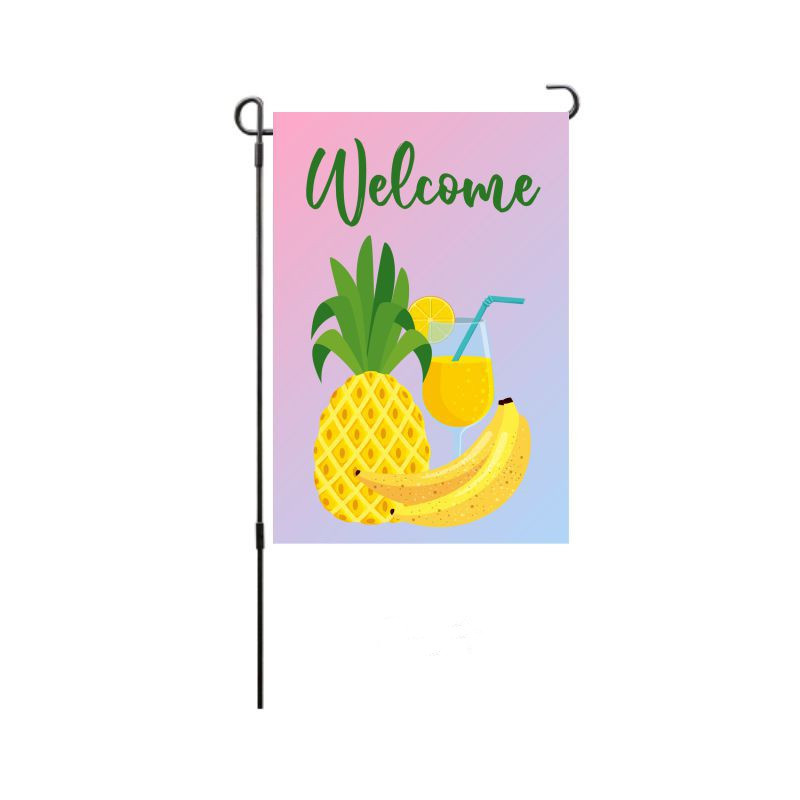 Pineapple Garden Outdoor Courtyard Flag Decoration Double-Sided Holiday Flag