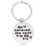 Keychain Inspirational Slogan She Believed She Could So She Did Gifts For Best Friends