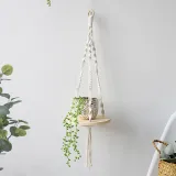 Hand-Woven Storage Tapestry Wall Decoration Flower Basket Bracket Homestay Decoration