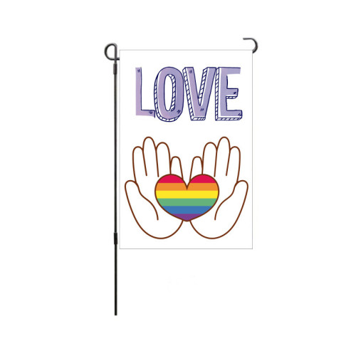 Rainbow Flag Hand Holding Love Holiday Flags Gay Decoration Gay Flags