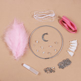 Moonlight Dream Catcher Feather Pendant Handmade Material Package