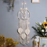 Woven Tapestry Dream Catcher Wall Hanging Leaves Home Decoration