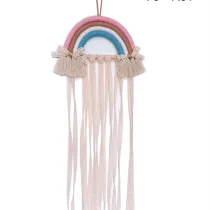 Woven Rainbow Kids Hairpin Hair Accessories Storage With Tiara Organizer